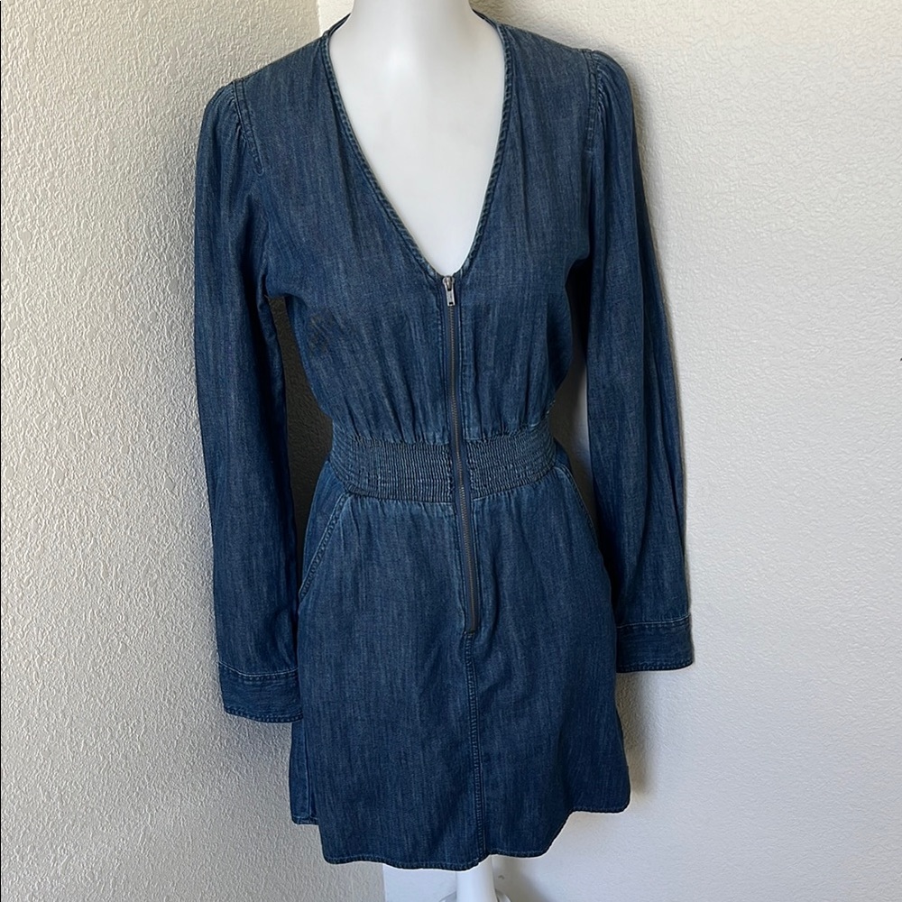 Express Denim Dress w/pockets xs